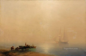 イヴァン・アイヴァゾフスキー 霧深い朝の海景 Oil Paintings